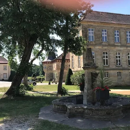 Lotos Im Idyllischen Schlosshof In Franken